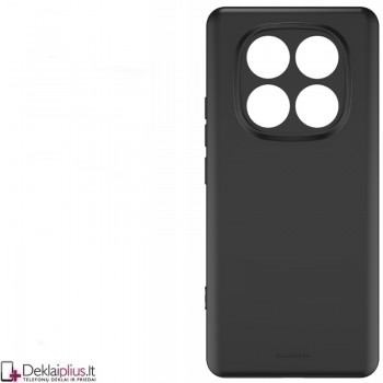 Silikoninis ploniausias dėklas su kameros apsauga - juodas (Xiaomi Redmi Note 14 Pro 5G/Note 14 Pro Plus/Poco X7 5G)